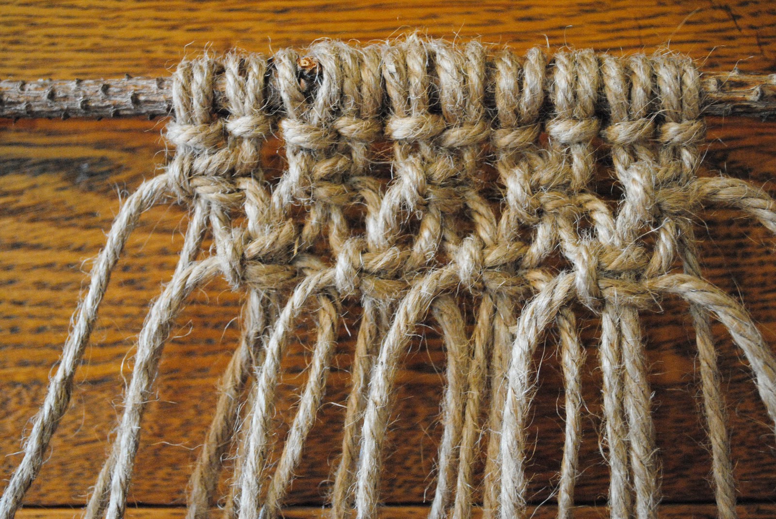 MACRAME WITH A SALVAGED TWIST