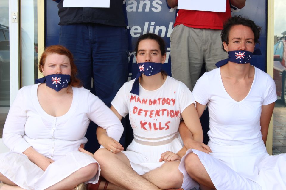 Protestors target Dutton’s office