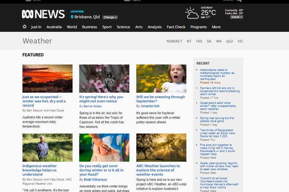 ABC tells the story behind the weather