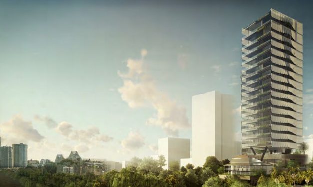 Councillor joins protest against high rise