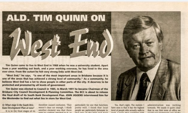 From the Archive – The Westender reporting on community planning in 1992. What’s changed?