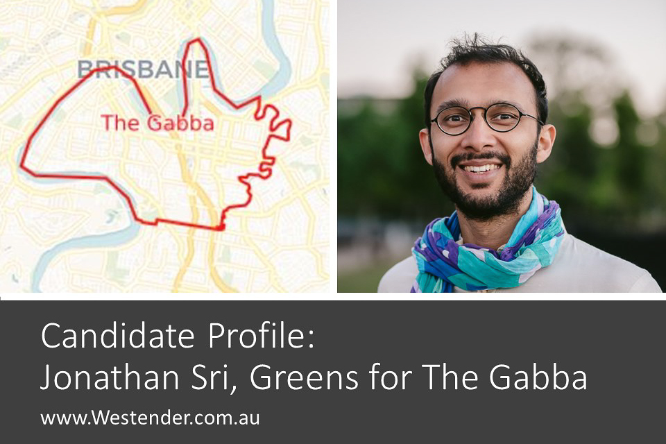Candidate’s Profile: Jonathan Sri, Greens for The Gabba