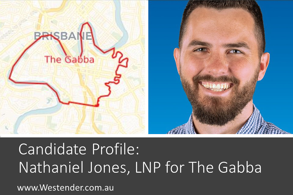 Candidate’s Profile: Nathaniel Jones, LNP for The Gabba