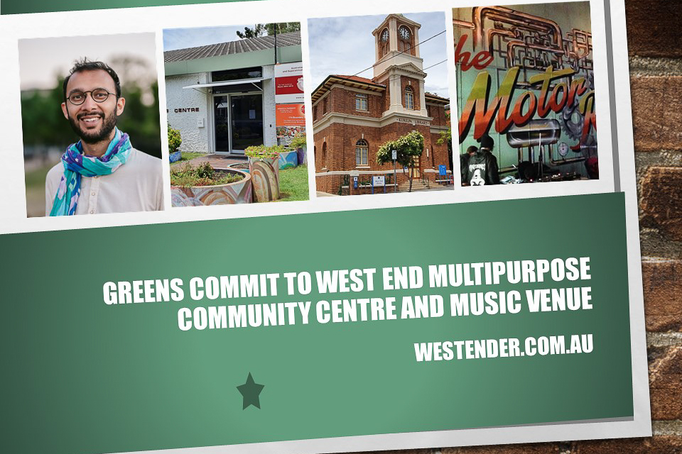 Greens commit to multipurpose community centre and music venue