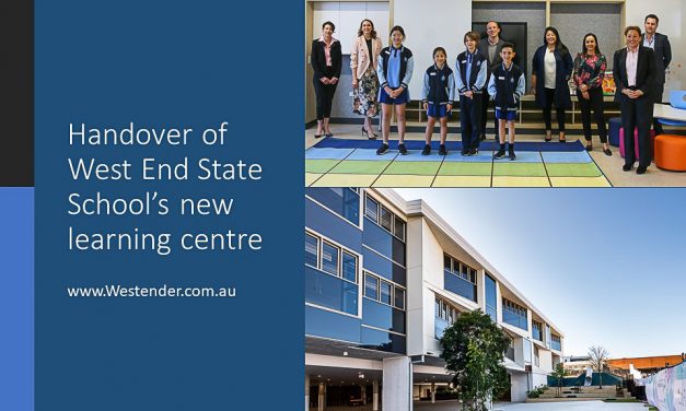 Handover of West End State School’s new learning centre