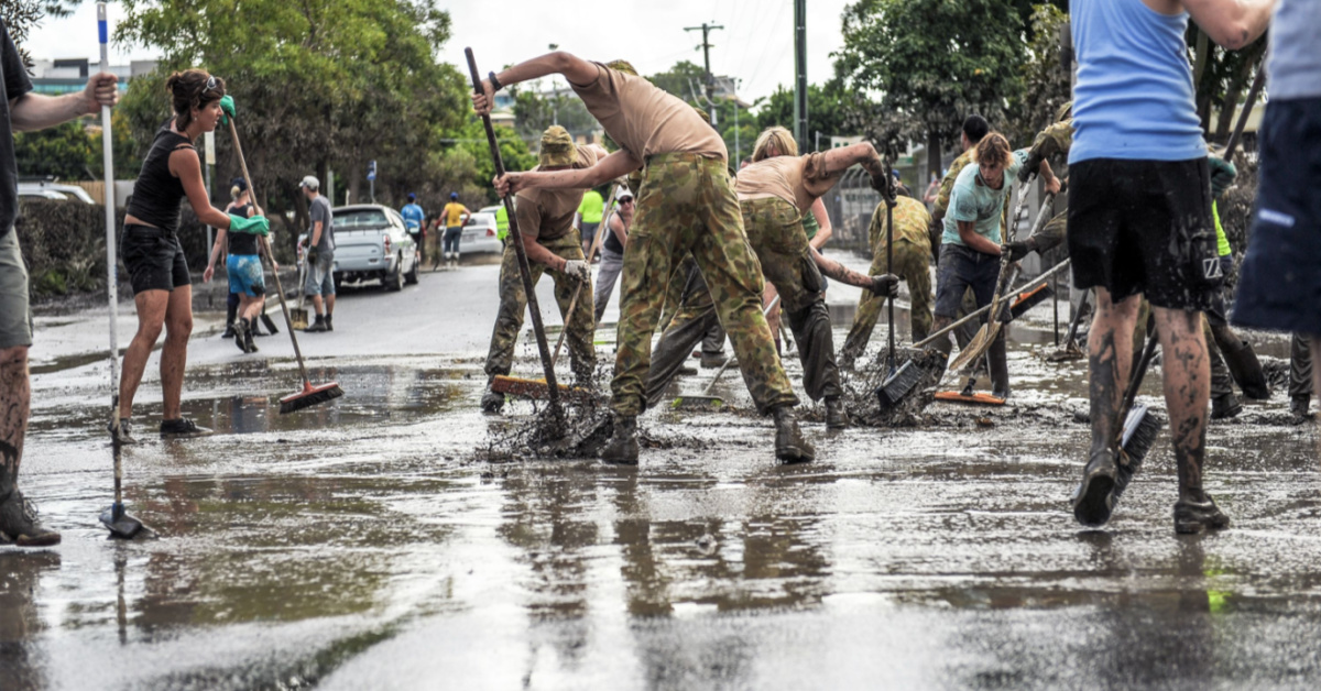 ‘Communitas’: Remembering Brisbane’s ‘Mud Army’ ten years on