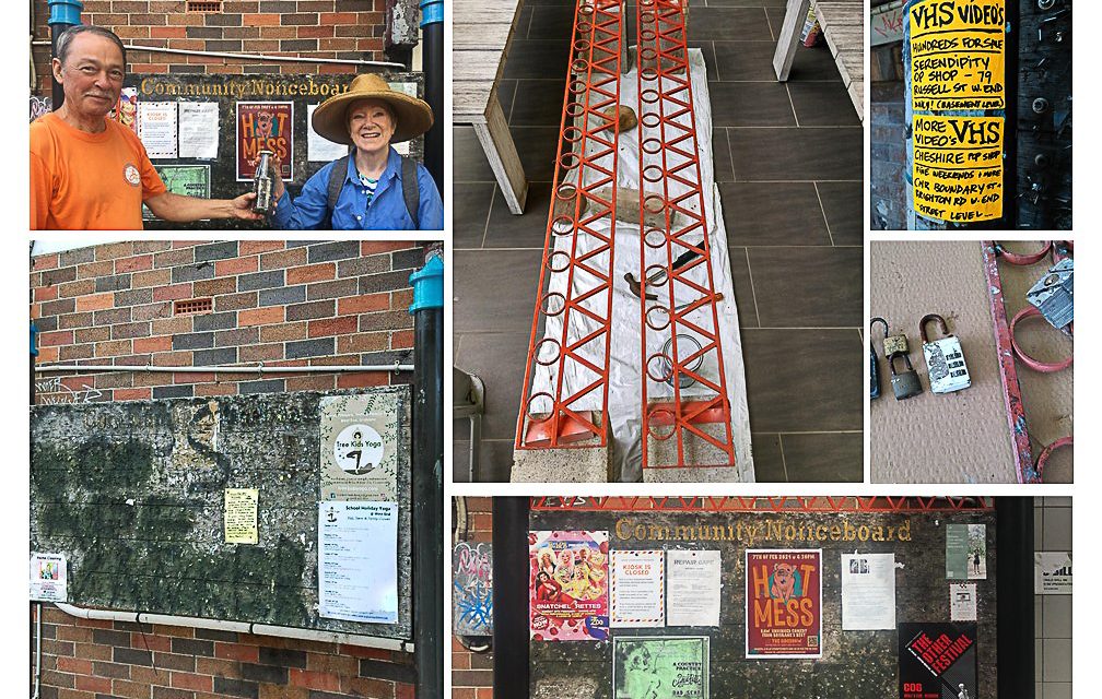 Community notice board clean up reveals 30 years of community history