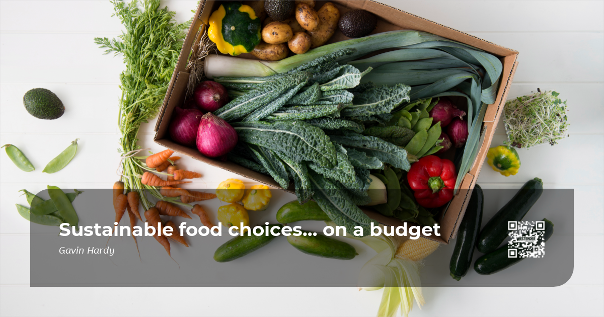 Sustainable food choices… on a budget