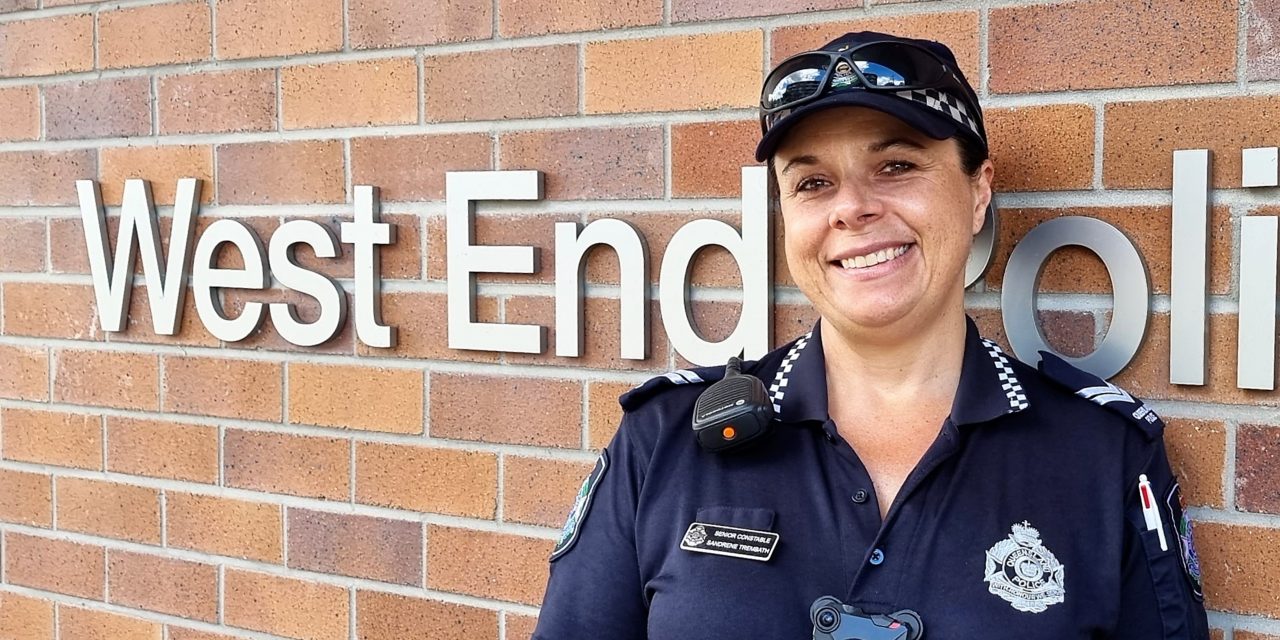 Senior Constable Sandi on the West End Beat.