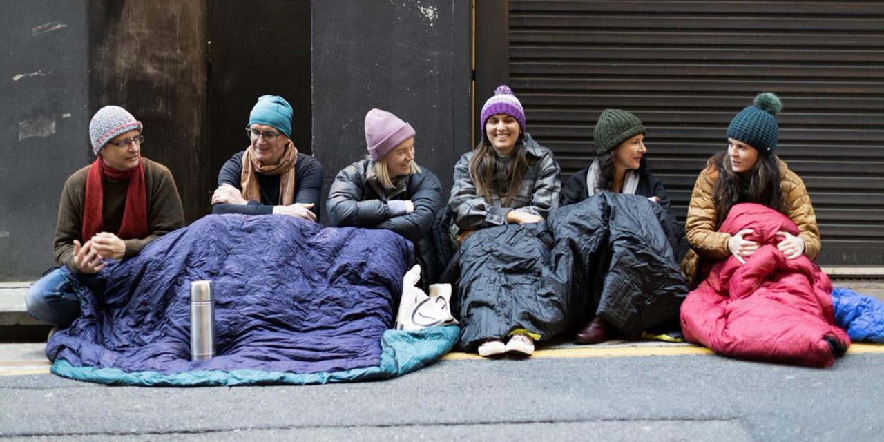 Winter sleepout tackles female Homelessness.