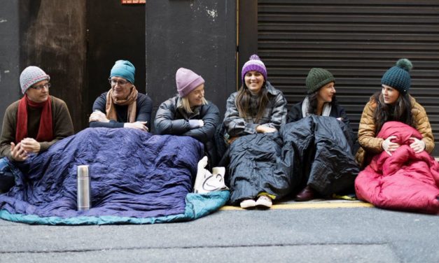 Winter sleepout tackles female Homelessness.