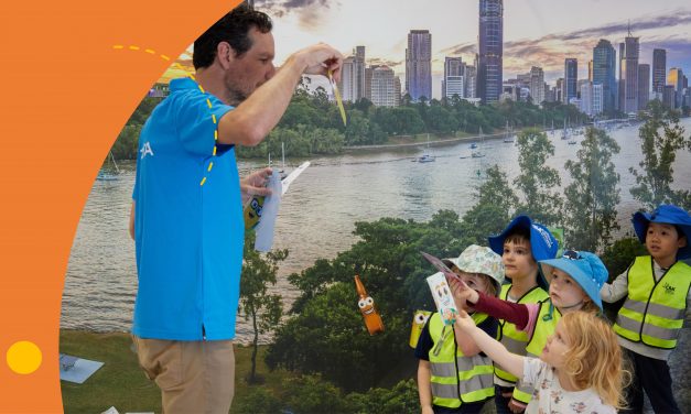 Never too young to learn about recycling.