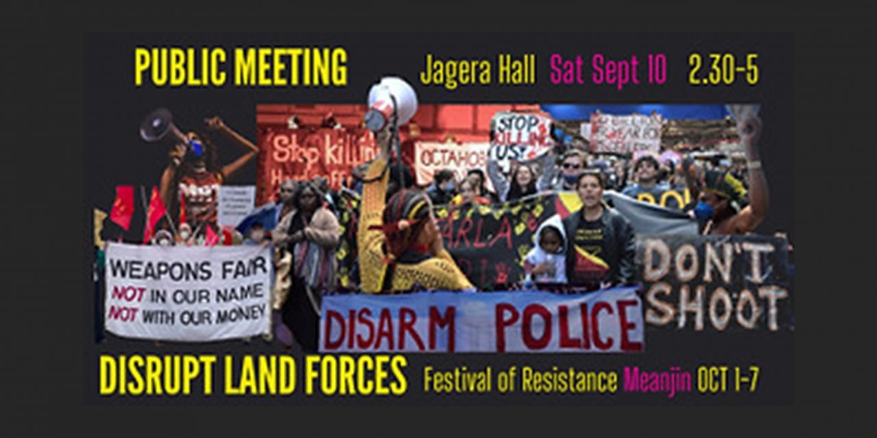 Disrupt Land Forces Public Meeting