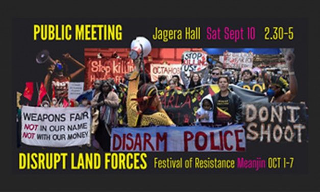Disrupt Land Forces Public Meeting