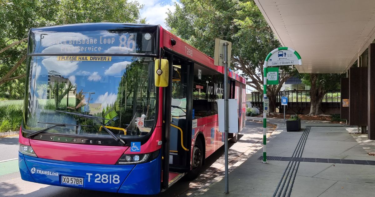 South Brisbane’s new bus loop is off and running.