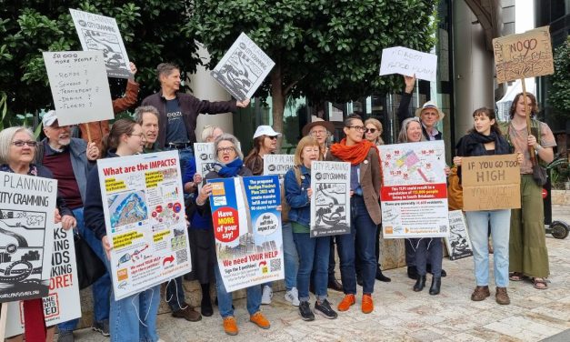 Community opposition mounts against Council’s proposal for mega high-rise.