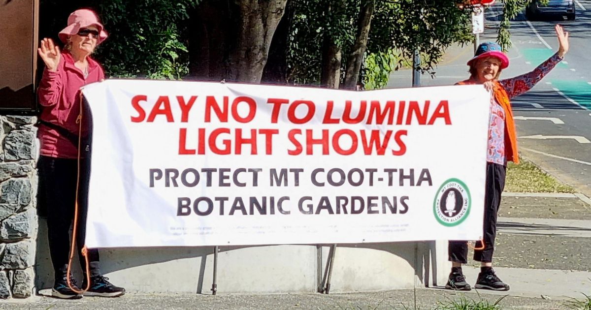 Mount Coot-tha Protection Alliance illuminates lack of community consultation over light show approval.