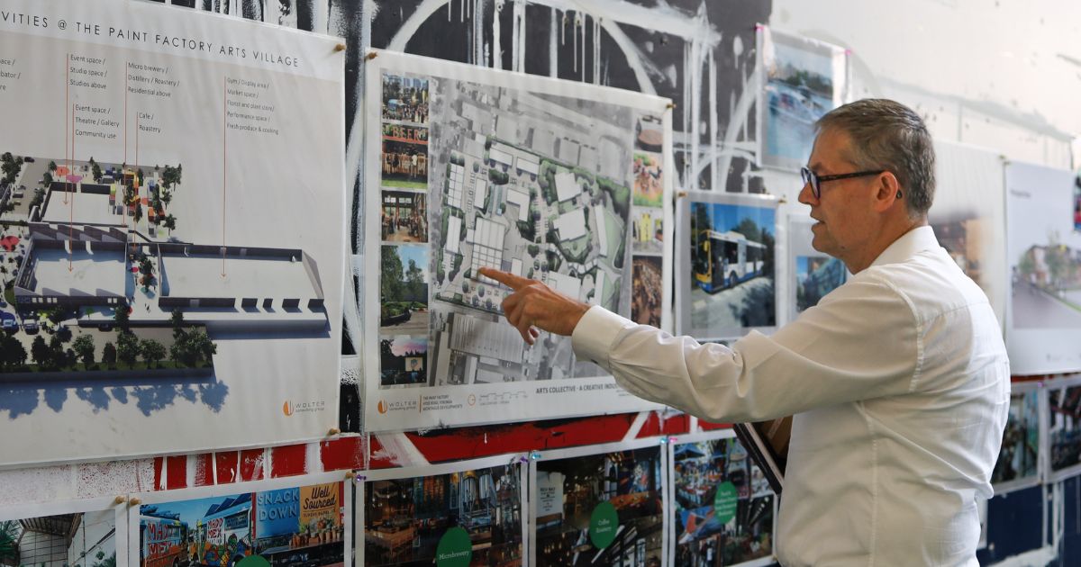 From Paint Factory to creative oasis: Paul Hey’s vision for Yeronga’s artistic transformation.